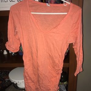 Maternity 3/4 length sleeve tee - size small